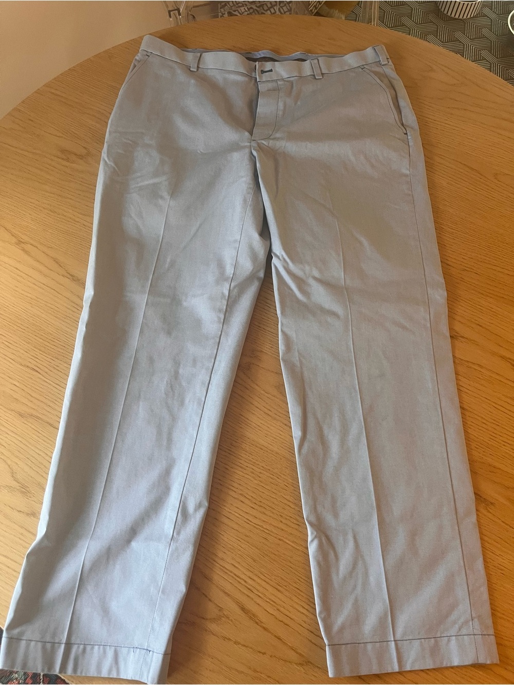 Brooks Brothers Light Blue Men's Dress Pants - Flat Front